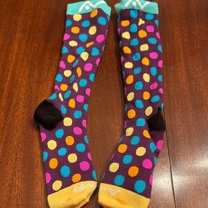 Colorful Polka Dot Compression Socks